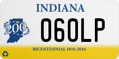 IN license plate 060LP