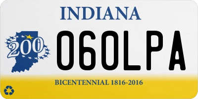 IN license plate 060LPA