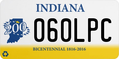 IN license plate 060LPC