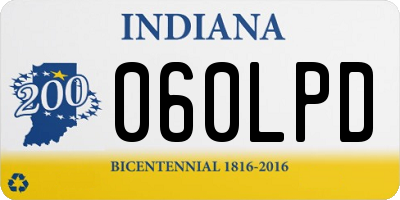 IN license plate 060LPD