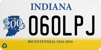 IN license plate 060LPJ