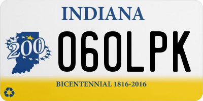 IN license plate 060LPK