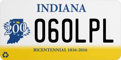 IN license plate 060LPL