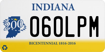 IN license plate 060LPM