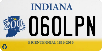 IN license plate 060LPN