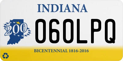 IN license plate 060LPQ