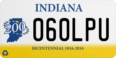 IN license plate 060LPU