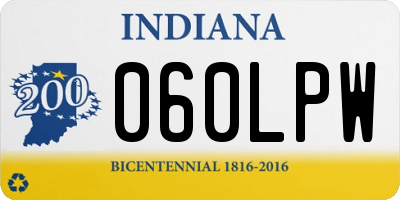 IN license plate 060LPW