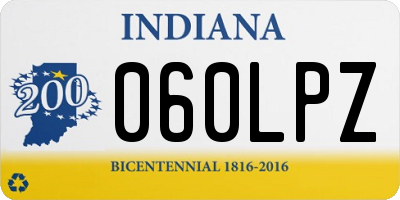 IN license plate 060LPZ
