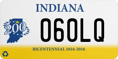 IN license plate 060LQ