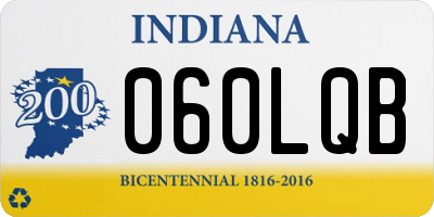 IN license plate 060LQB
