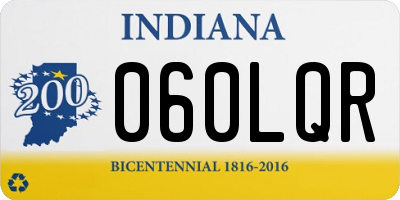 IN license plate 060LQR