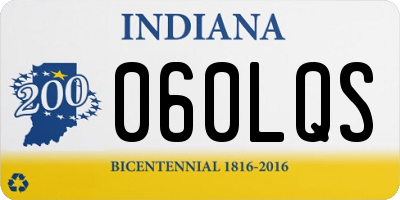IN license plate 060LQS