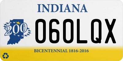 IN license plate 060LQX