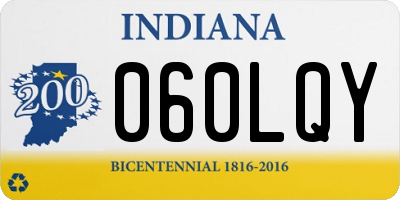 IN license plate 060LQY