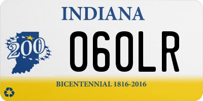 IN license plate 060LR