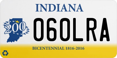 IN license plate 060LRA