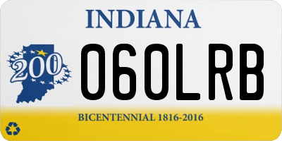 IN license plate 060LRB