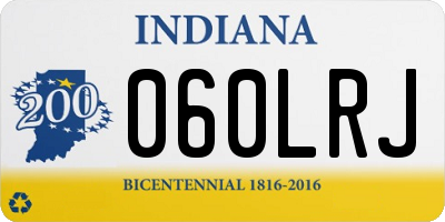IN license plate 060LRJ