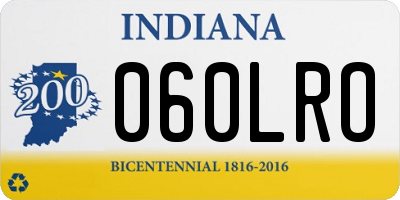 IN license plate 060LRO