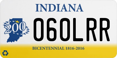 IN license plate 060LRR