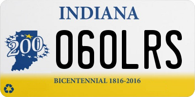 IN license plate 060LRS