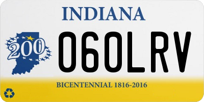 IN license plate 060LRV