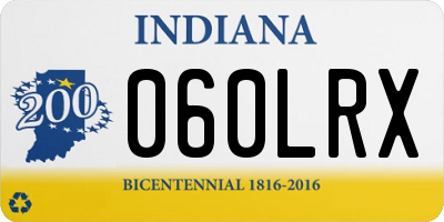 IN license plate 060LRX