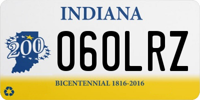 IN license plate 060LRZ