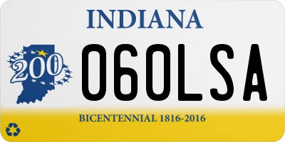 IN license plate 060LSA