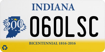 IN license plate 060LSC
