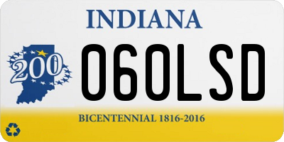 IN license plate 060LSD