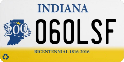 IN license plate 060LSF