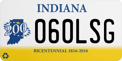 IN license plate 060LSG