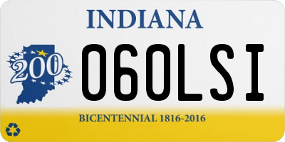 IN license plate 060LSI