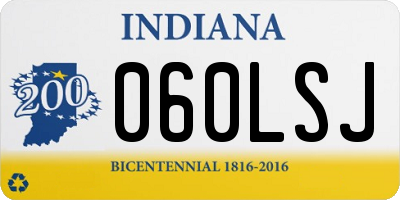IN license plate 060LSJ