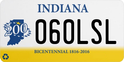 IN license plate 060LSL