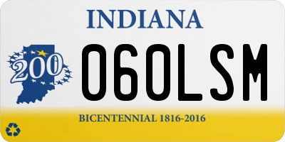 IN license plate 060LSM
