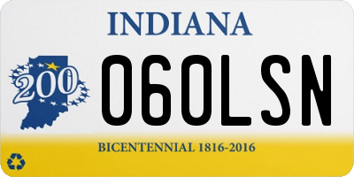 IN license plate 060LSN