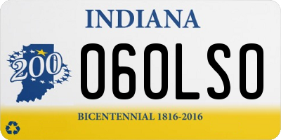 IN license plate 060LSO
