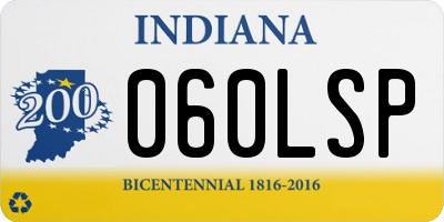 IN license plate 060LSP
