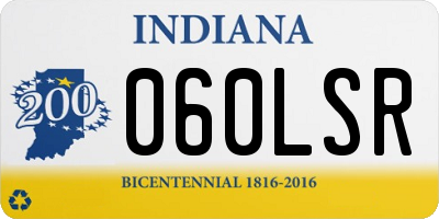 IN license plate 060LSR