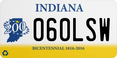 IN license plate 060LSW