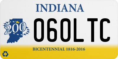 IN license plate 060LTC