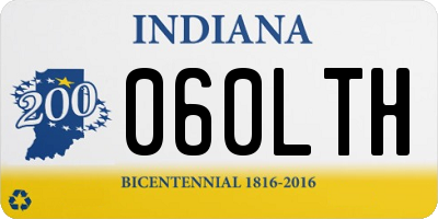 IN license plate 060LTH
