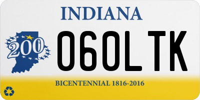 IN license plate 060LTK