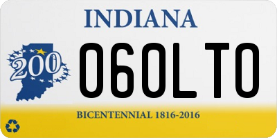 IN license plate 060LTO