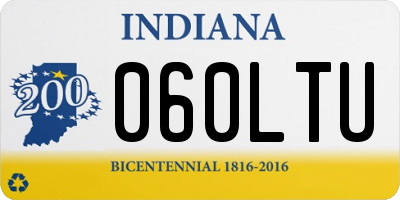 IN license plate 060LTU