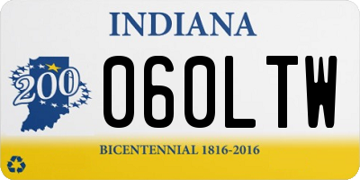 IN license plate 060LTW
