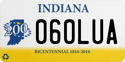 IN license plate 060LUA